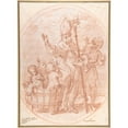 thumbnail image 3 of Giovanni Agostino Ratti 11x14 Black Modern Framed Museum Art Print Titled - Saint Nicholas of Bari Resuscitating Three Children Discovered in a Tub of Brine (1699-1795), 3 of 5