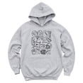 thumbnail image 3 of Touch Down Season Football Hoodie for Women & Teen Girls Cute Game Day Collage Sweatshirt Gray Hoodie Medium, 3 of 8