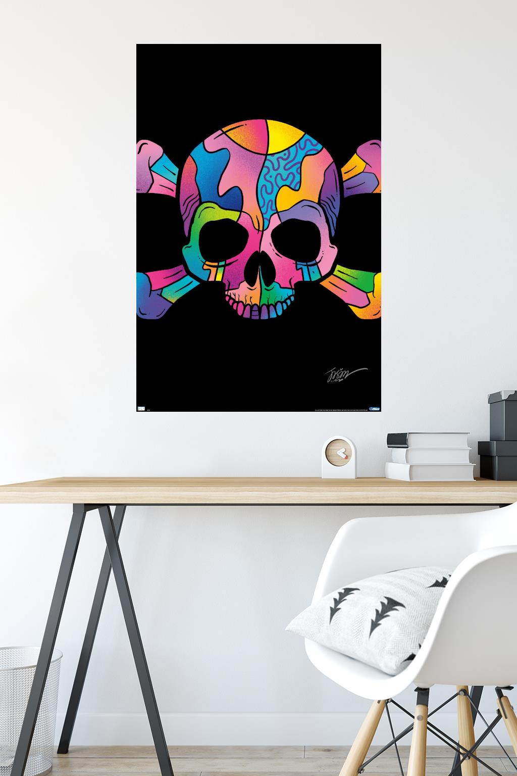 Jason Naylor - Color Skull Wall Poster, 22.375" x 34"