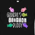 thumbnail image 4 of Inktastic Grandpa's Fishing Buddy with Colorful Fish Boys or Girls Baby T-Shirt, 4 of 5