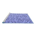 thumbnail image 2 of Ahgly Company Machine Washable Indoor Rectangle Abstract Blue Modern Area Rugs, 7' x 9', 2 of 4