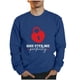 thumbnail image 1 of Sudaderas sin capucha para hombre, estilo casual, a la moda, con cuello redondo, estampado, de manga larga, blusas de manga larga y cuello redondo, blusas de poliéster para hombre, 1 of 3