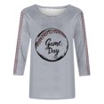 thumbnail image 4 of Womens Summer Shirts and Tops Womens T Shirts Under 10 Women 3/4 Sleeve Tops and Blouses Trendy Oversized Tops for Women 2025 Printed Tops, 4 of 4