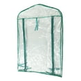 Greenhouse Replacement Cover Transparent PVC 69x49x92cm Mini Plant Cover for 2 Tier Shelves