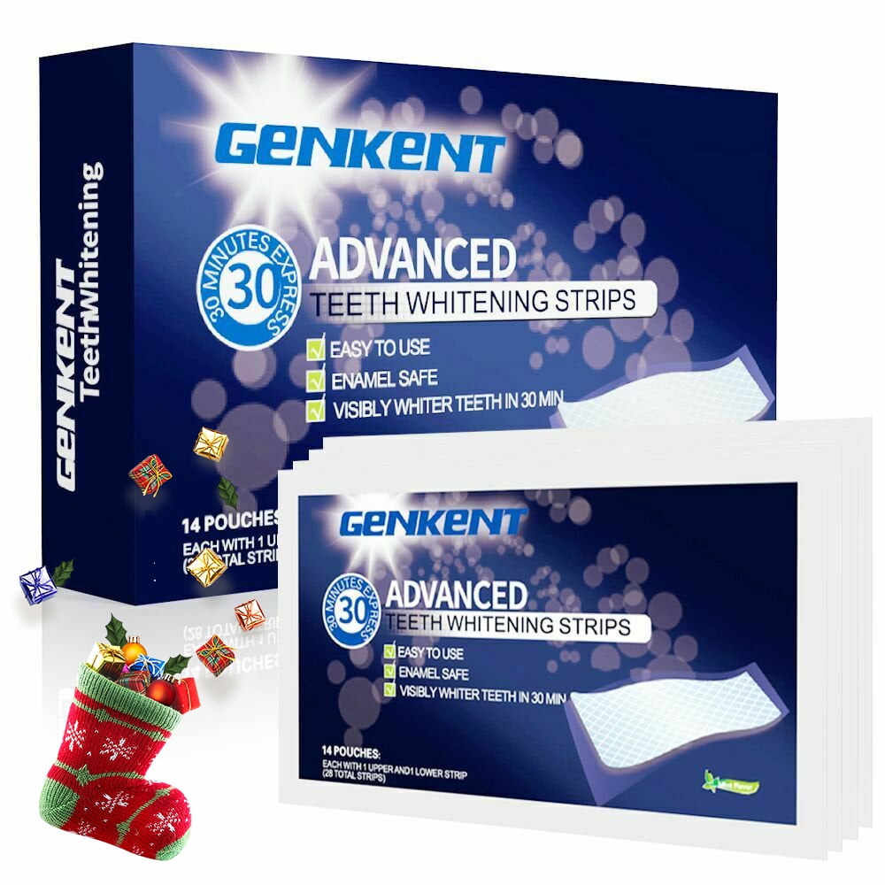 28 Pcs Teeth Whitening Strips Whitening Stickers,  Effects Teeth Whitening Strips Kit, 14 Treatments, Perfect Christmas Gifts