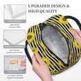 thumbnail image 3 of Pofeuu Sunflowers On Black And White Stripes Print Lunch Bag for Adult Insulated Lunch Box,Leakproof Cooler Food Lunch Containers Reusable High Capacity Lunch Tote Bags-One Size, 3 of 6