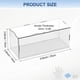 thumbnail image 3 of Caja de exhibición de acrílico de 1 paquete, 9.8x3.9x3.9 pulgadas/25x10x10cm Caja de exhibición clara de acrílico con base de madera negra [Blanco, Transparente], 3 of 6