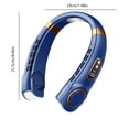 thumbnail image 2 of Ventilador sin aspas Mute USB Lazy Neck Fan Enfriador manos libres (pantalla digital) azul, 2 of 8