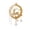 Multicolor#012, variant on Christmas Angel Tree Topper, 3.35 x 5.91 In, Warm LED Light 2D Flat Tree Top Decoration with Hanging Crystal Charms, for Xmas Tree Topping, Christmas Tree Styling Enthusiasts-B