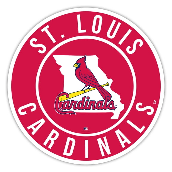 St. Louis Cardinals 15" State Circle Sign