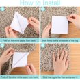 thumbnail image 4 of 12 Pcs Rug Grippers, Hook and Loop Grippers for Rug and Carpet, Non-Slip Reusable Rug Pads (White, 12 Pcs), 4 of 5