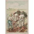 thumbnail image 2 of Camille Pissarro 11x14 Gold Ornate Wood Frame and Double Matted Museum Art Print Titled - La Plow (1901), 2 of 4