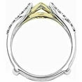 thumbnail image 2 of 1Ct Round Cut Simulated Diamond 14K Two Tone Gold Plated Women's Enhancer Wrap Ring Guard, 2 of 3