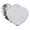 Silver, variant on Craft Express Sublimation Printing Flip Sequin Patches - Heart, 4" x 4.75", Black, Pkg of 2