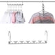 thumbnail image 4 of Paquete de 6 colgadores de ropa plegables para el hogar, sala de estar, armario colgante, gancho de almacenamiento de ropa, organizador de ahorro Almacenamiento y organización del hogar Forma plana Billuyoard HA068303-01, 4 of 6