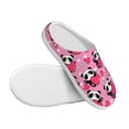 thumbnail image 3 of Balery Panda Heart Valentine Pattern Women's Fuzzy Memory Foam Slippers Fluffy Winter House Shoes Indoor and Outdoor-35/36, 3 of 7