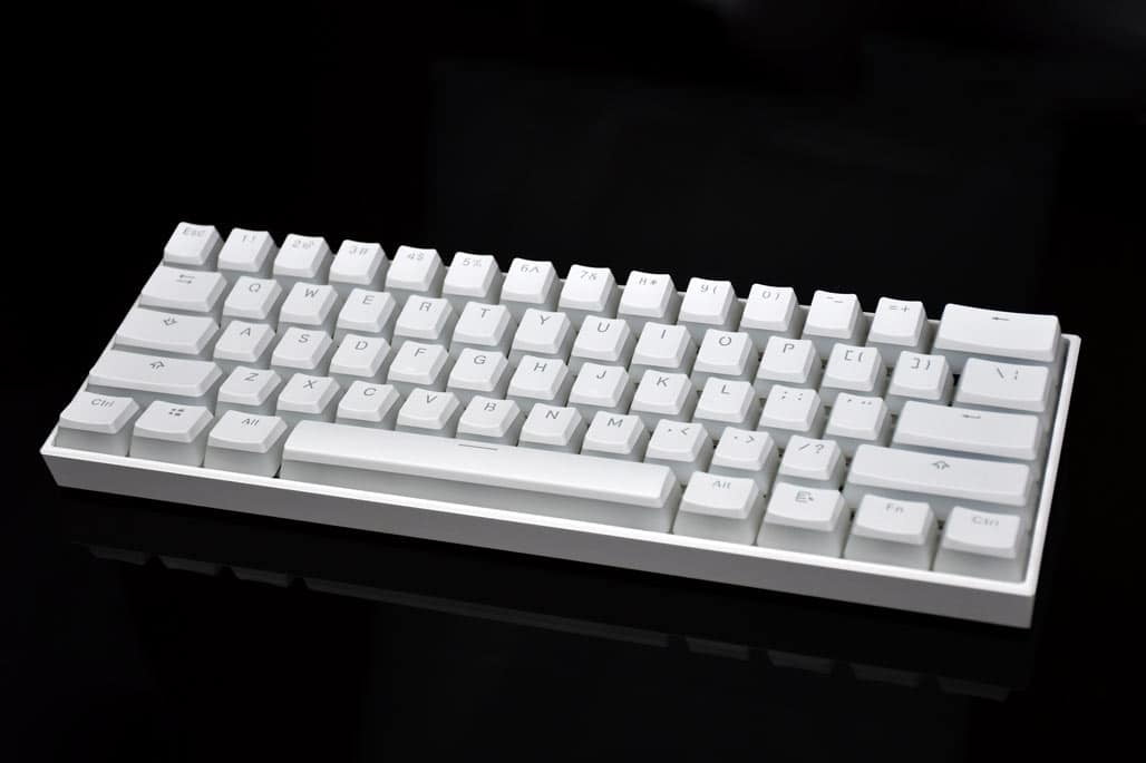 OEM PBT Vanilla Pudding Keycaps White on White - 104 Keys
