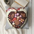 thumbnail image 3 of Cream Biscuits Chocolate Sugar Ice Cream Pineapple Throw Pillow Square Cover, 3 of 5