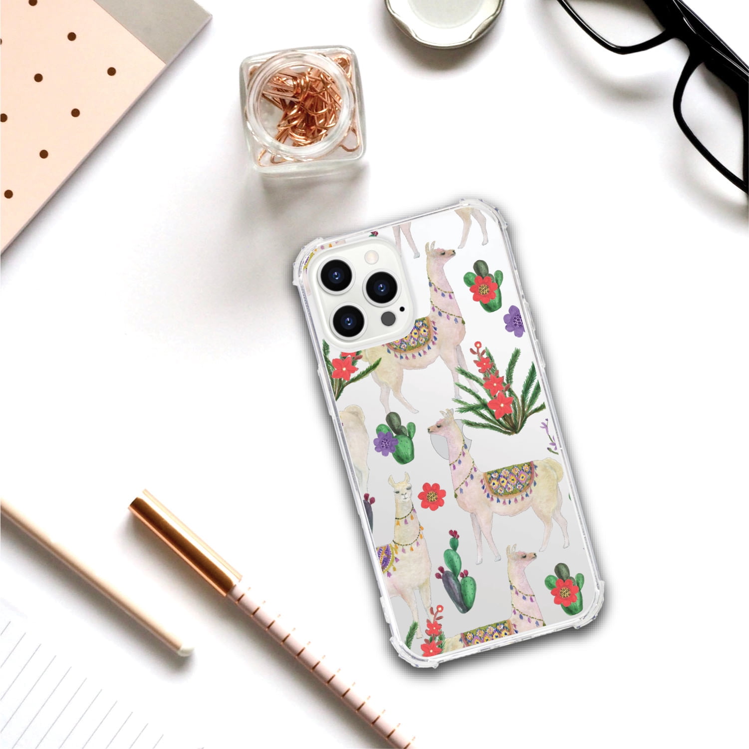 OTM Essentials iPhone 12 Pro Max Phone Case, Llama Dance Green