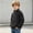 Black, variant on Cethrio Boys Zip up Sweatshirts, Long Sleeve Stand-up Collar Waffle Knit Casual Fall Outerwear Gray Size 10-12