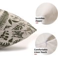 thumbnail image 2 of Olive Green Leaf Plant Lumbar Pillow Covers 12X20 Inch Set of 2 Tropical Fern Herbs Botanical Leaves Floral Decorative Pillow Cases Vintage Cushion Case Farmhouse Home Decor for Couch Sofa Outdoor, 2 of 6