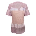 thumbnail image 5 of SHOPESSA Womens Summer Tops Tiy-dye Casual Short Sleeve Round Neck Loose Blouse T Shirts Tee Printed Side Split Tunic （S-5XL）, 5 of 5