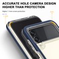 thumbnail image 5 of SaniMore for Samsung Galaxy Z Flip 4 Crystal Clear [Not Yellowing Technology] Case, Hard PC & TPU Bumpers Case with Wireless Charging Shockproof Protective Case for Samsung Z Flip 4, Navy, 5 of 7