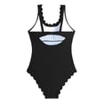 thumbnail image 6 of Mifsaly One Piece Swimsuit Women Ribbed Adjustable Straps Backless Bathing Suits Summer Vacation Beach Swimwear S, 6 of 6