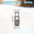 thumbnail image 2 of 30PCS Metal Cord Locks for Drawstrings, Spring Cord Lock Toggles Stopper Clamp 2 Holes Adjustable Slider End Fastener for Paracord Outdoor Bag Shoes Backpack, Black, 2 of 6