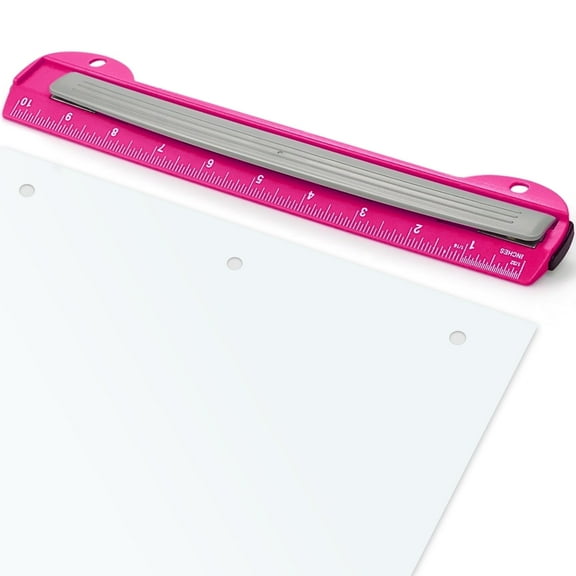 Eagle 3 Hole Punch, Portable Ring Binder Puncher, with Integrated Ruler, 5 Sheets Capacity, for Ring Binders,Home and Office Supplies