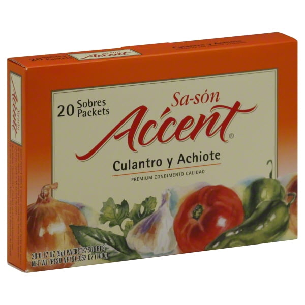 Accent Coriander & Annatto 0.17 Oz Seasoning 20 Ct Box