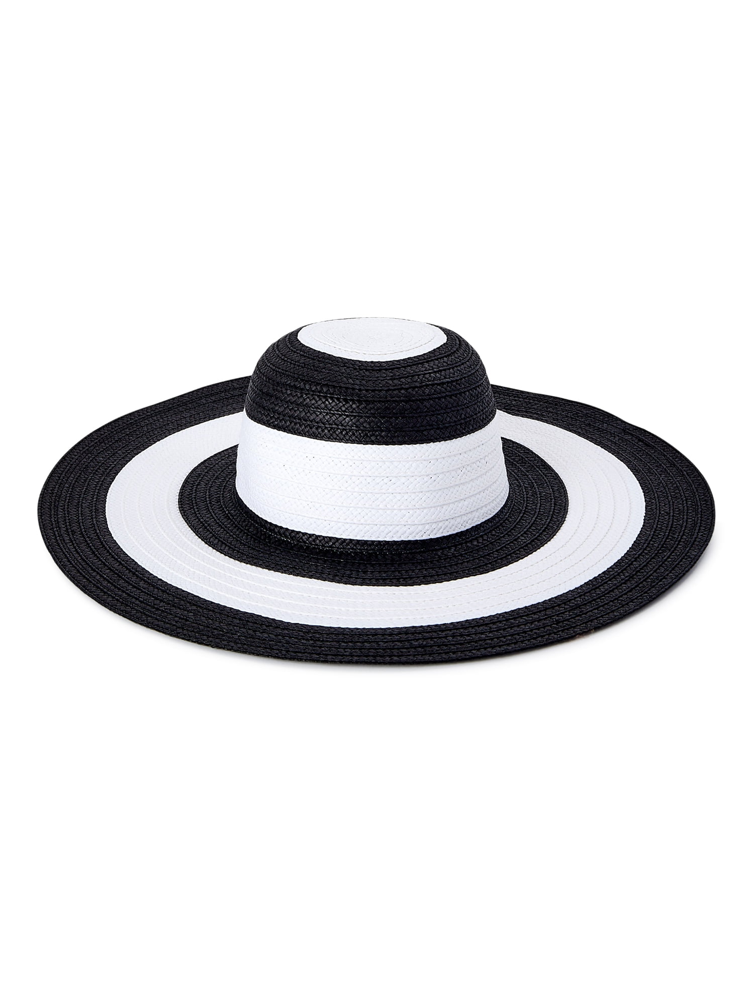 Black/White Stripe Sun Hat 
