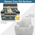 thumbnail image 4 of Kuiaobaty Aztec Pattern Recliner Couch Cover with Pocket Stretch Reclining Sofa Slipcover Breathable Recliner Chair Cover Large Reclining Slipcover for Living Room, 4 of 8