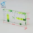 thumbnail image 5 of Mini Transparent T-Type Spirit Level with Magnetic Base, 2-Way Horizontal/Vertical Measurement, Waterproof & Durable Design for Accurate Home DIY Projects (9514 Green Liquid Vial), 5 of 5