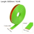 thumbnail image 2 of Uxcell 18mm x 5000mm Flexible TPE Self Adhesive U-Shape Veneer Edging Edge Banding Green, 2 of 6