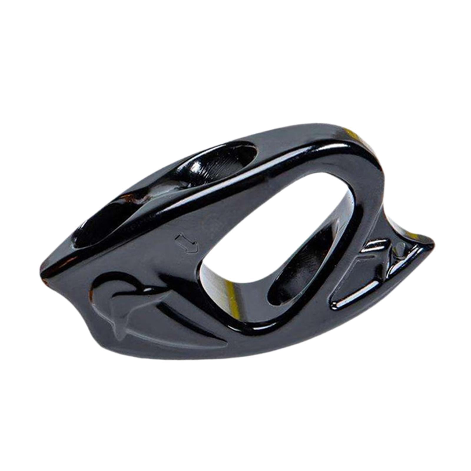 simhoa Rope Ascender Clamp Adjustable Self Locking Grip Lightweight Aluminum Rope Clamp Riser Clip for Rock Climbing Rappelling Arborist Gear Suitable for Outdoor Protection Training Black