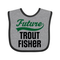Inktastic Fishing Future Trout Fisher Boys or Girls Baby Bib