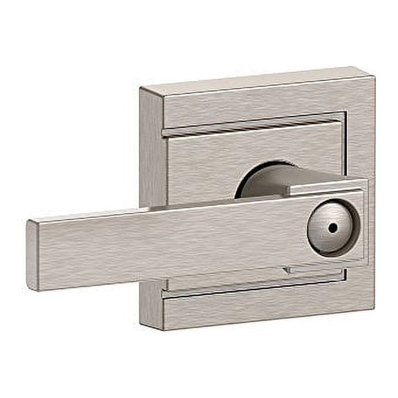 SCHLAGE Northbrook Lever Privacy x Upland Rose - Satin Nickel