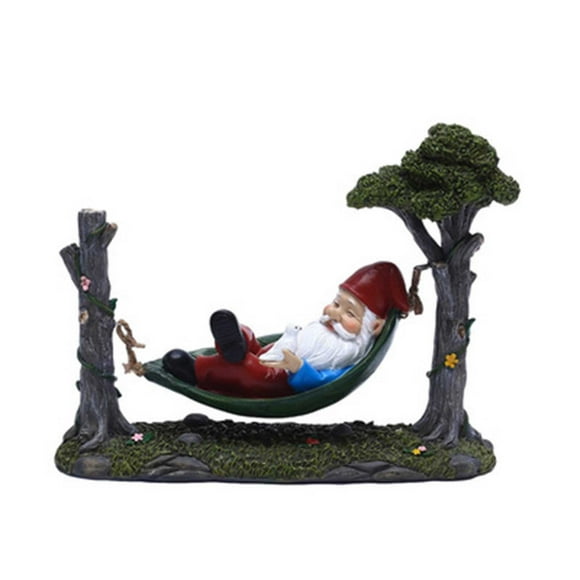 Mikilon Hammocks Dwarf Garden Creative Decoration Christmas Gift Resin Crafts Decoration