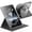 Black, variant on 360° Rotatable Cover, Clear Back & Pencil Slot for 10.2" iPad 7th/8th/9th Gen