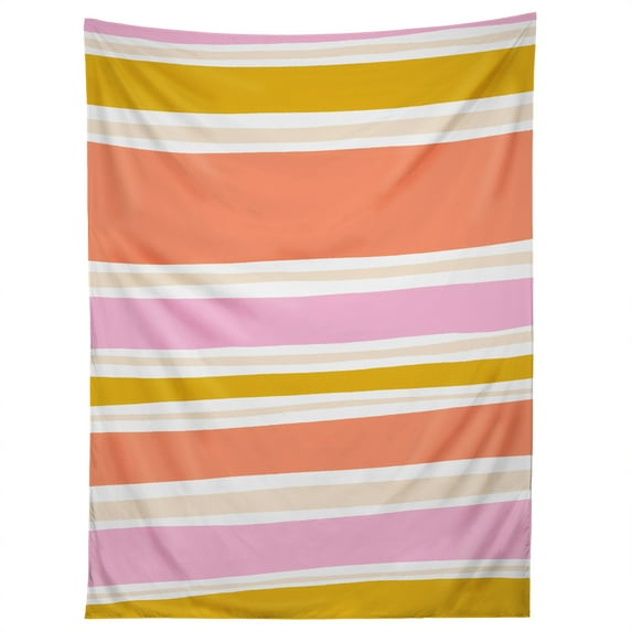 Society6 SunshineCanteen Del Mar Stripes Tapestry 50" x 60"