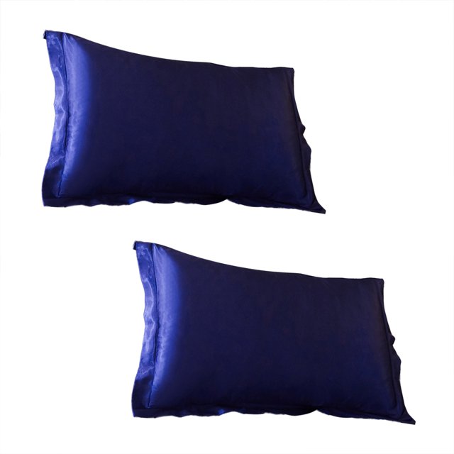 Clearance! Solid Color Faux Silk Pillowcase Silk No Zipper Envelope Pillow Pillow Cover