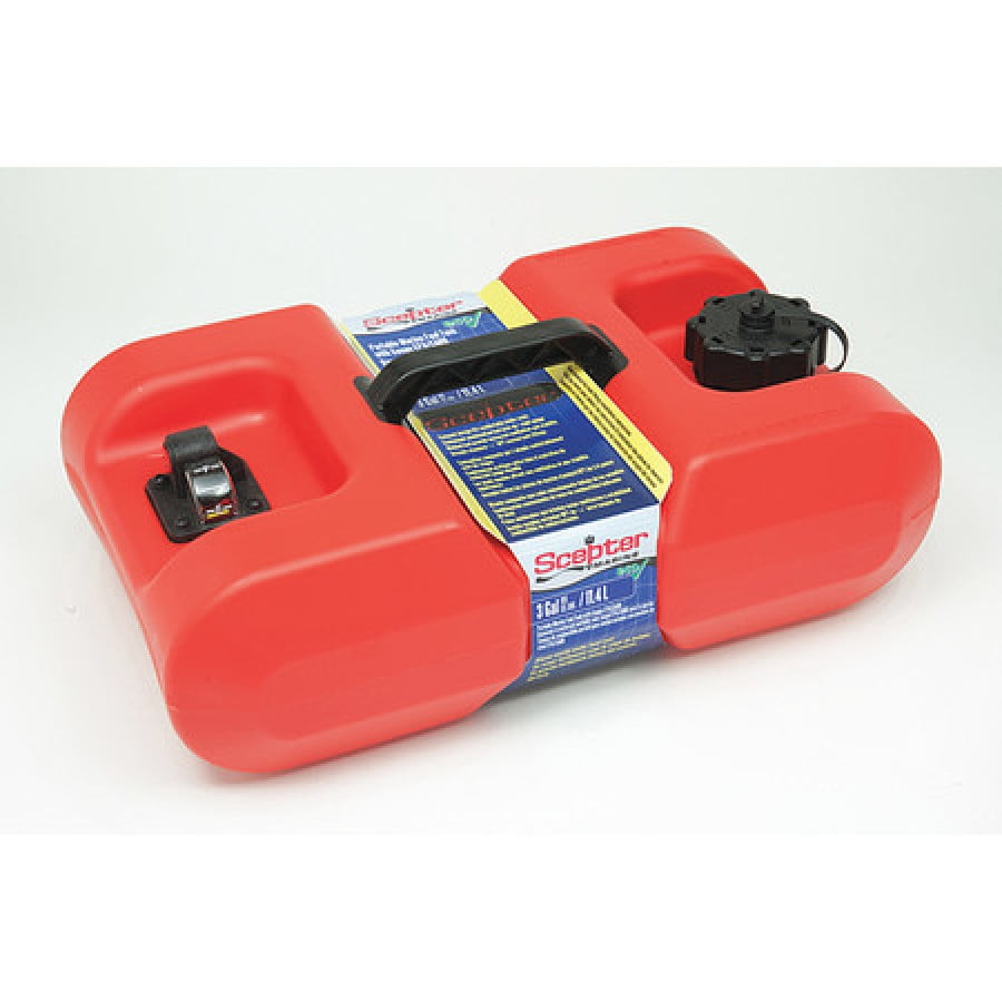SCEPTER MARINE 10506 3 gal Red Polyethylene Portable Fuel Tank