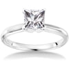 1 Carat Princess-Cut Diamond Solitaire Ring in White Gold