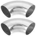 thumbnail image 1 of Piezas OD 1,9 pulgadas 90 grados tubo curvado de acero inoxidable SS304 Tono plateado, 1 of 7