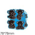 thumbnail image 2 of Metal Die Cuts, Teddy Bear Cutting Dies for DIY Scrapbooking Album Decorative Stencil Paper Card Crafts, 2 of 2