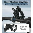thumbnail image 6 of MoKo Universal Bike Water Bottle Cage Holder for for 1.9-3.6" Diameter Bottle, Handlebar & Frame, Fits Bicycle, Motorcycle, Stroller, Scooter, Wheelchair & ATV, 6 of 9