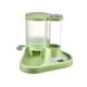 thumbnail image 2 of Juego de dispensador de agua y comida para mascotas integrado y práctico para alimentar a su gato. verde, 2 of 9