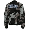 thumbnail image 4 of Women's The Wild Collective Black Chicago Cubs Camo Sherpa Full-Zip Bomber Jacket, 4 of 4