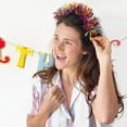 thumbnail image 2 of Packed Party Tinsel Time Headband, Multi-color Tinsels, Beauty Headband, 2 of 6